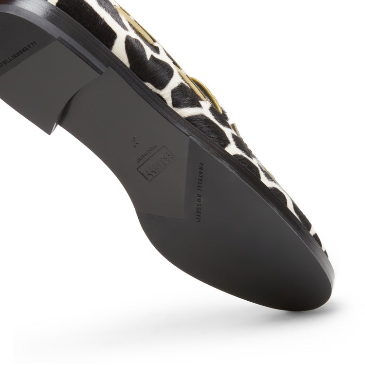 Animal print leather Brera loafer