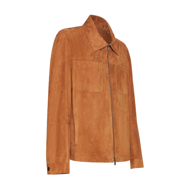 Herrenjacke aus Veloursleder