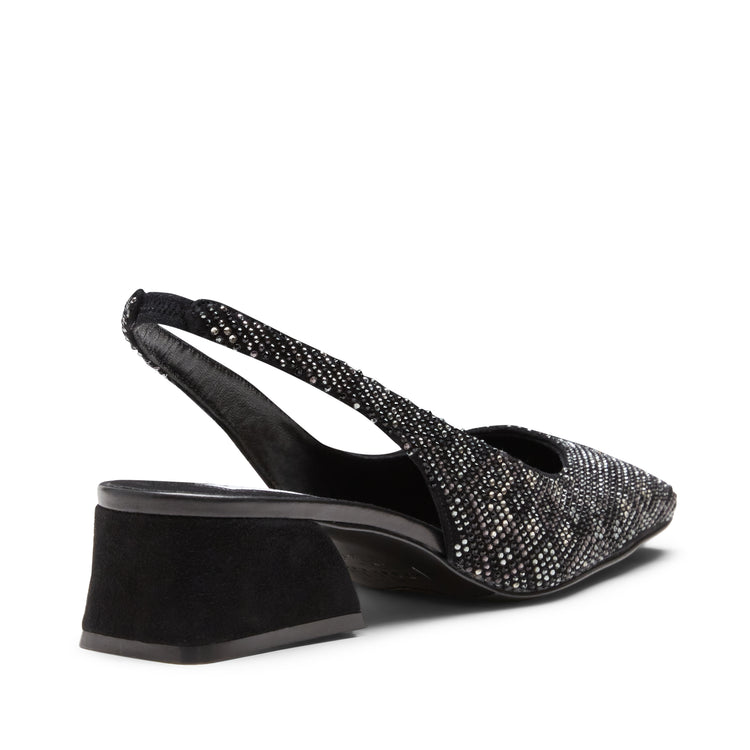 Pumps aus Veloursleder mit Strass