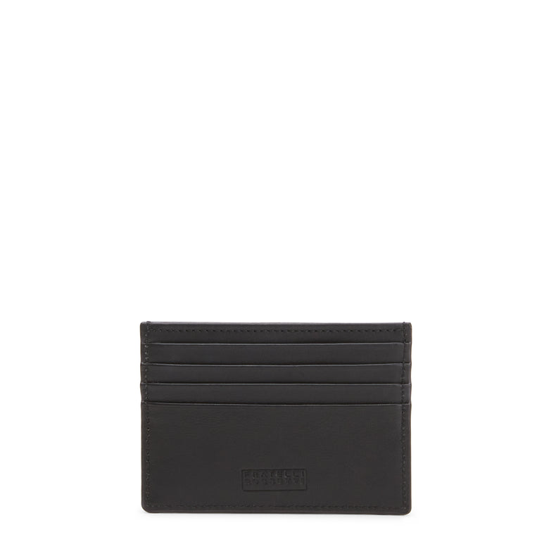 Tarjetero de piel para hombre
