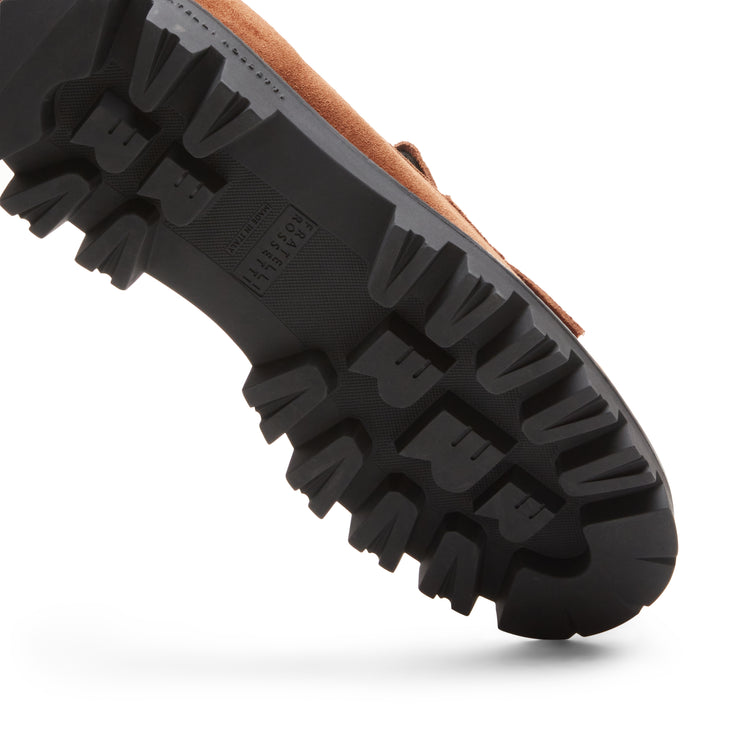 Registered Design Suede Bow Patch Loafer