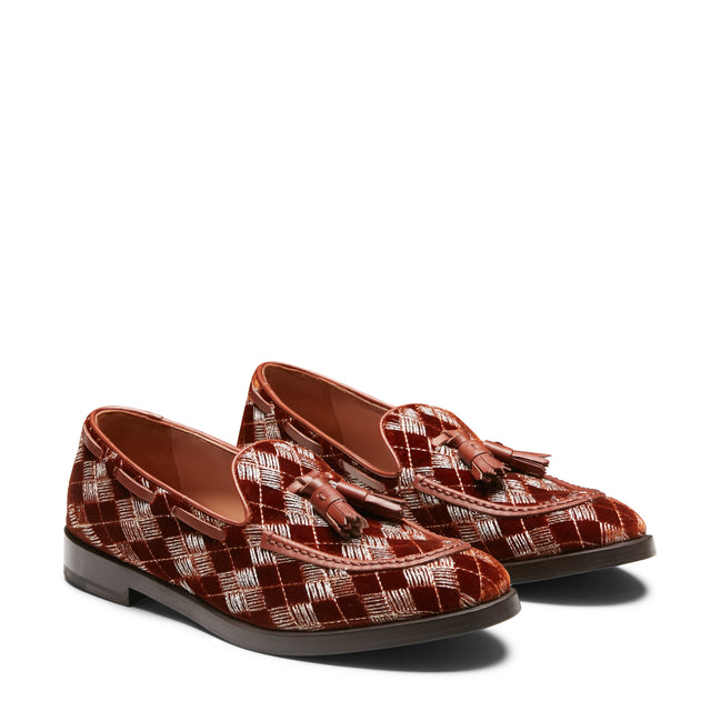 Damenloafer Brera Special Embroidery aus Samt