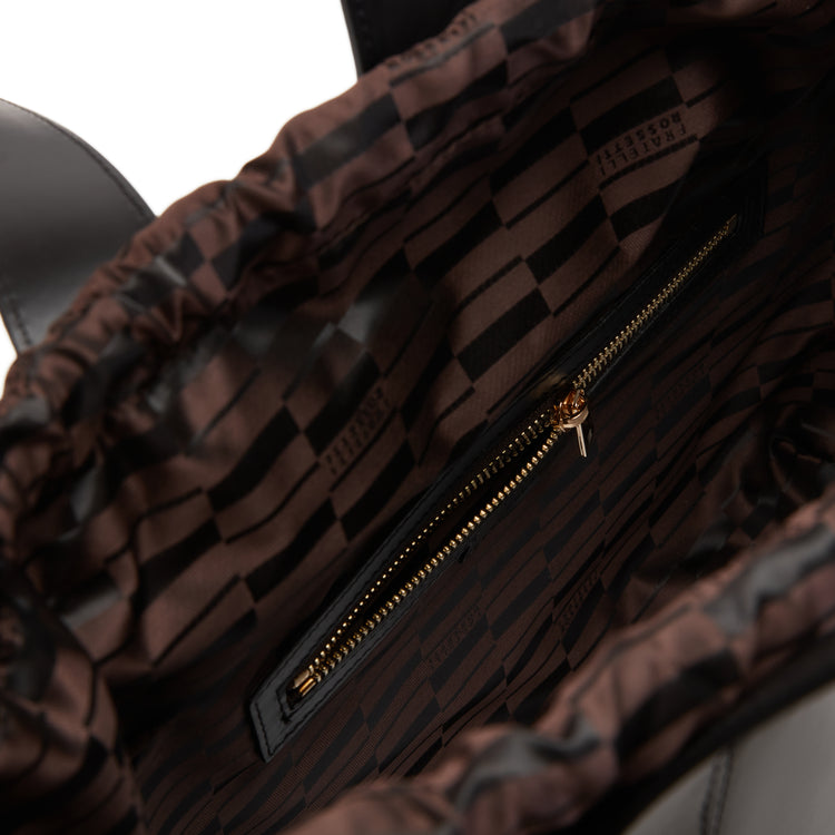 Lisetta Tote bag in pelle nera