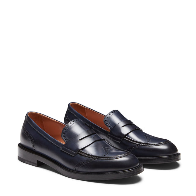 Mocasín de piel para mujer