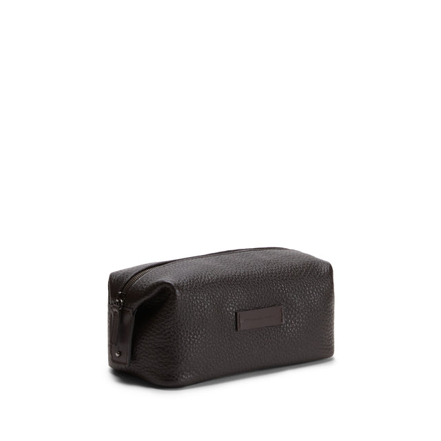 Trousse de toilette homme en cuir
