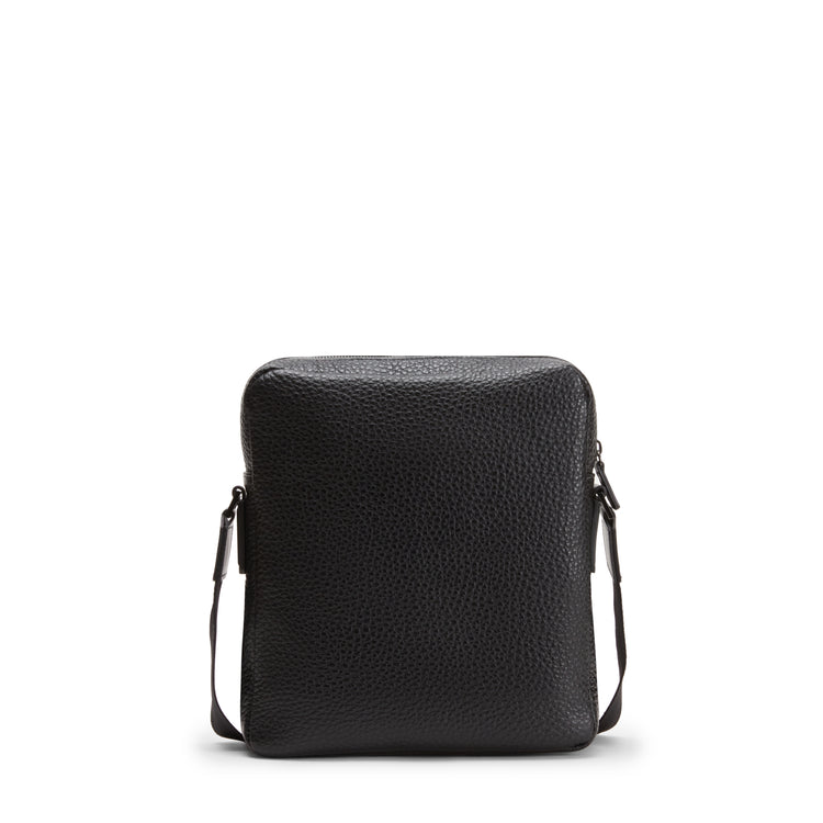 Bolso messenger de piel para hombre