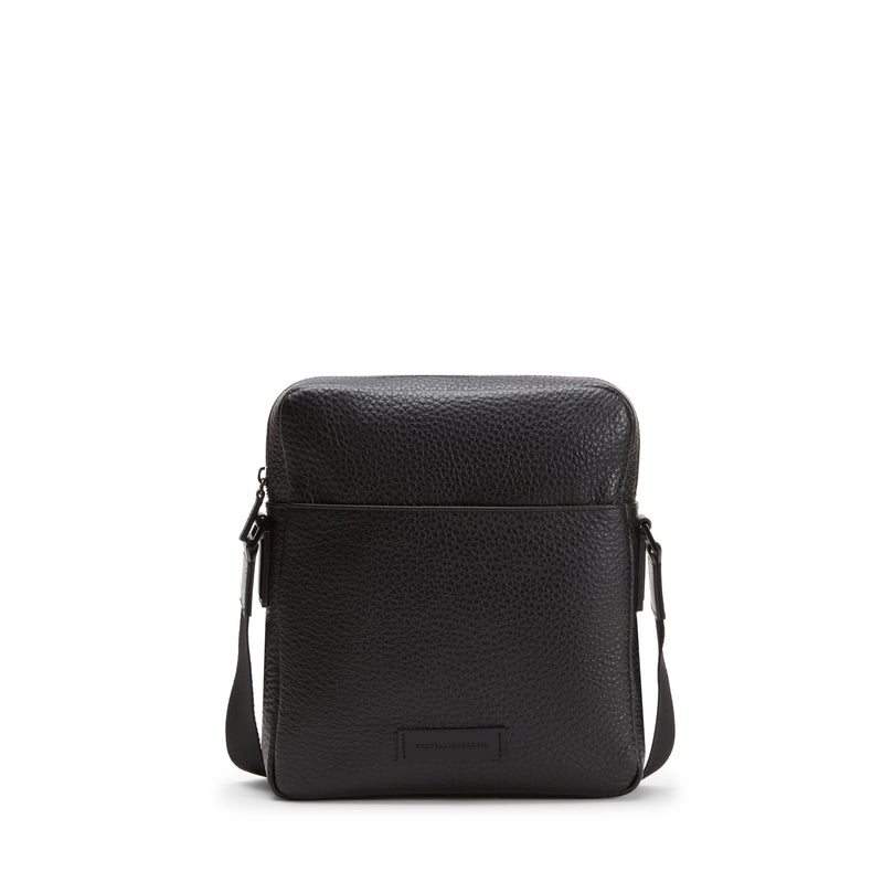 Bolso messenger de piel para hombre