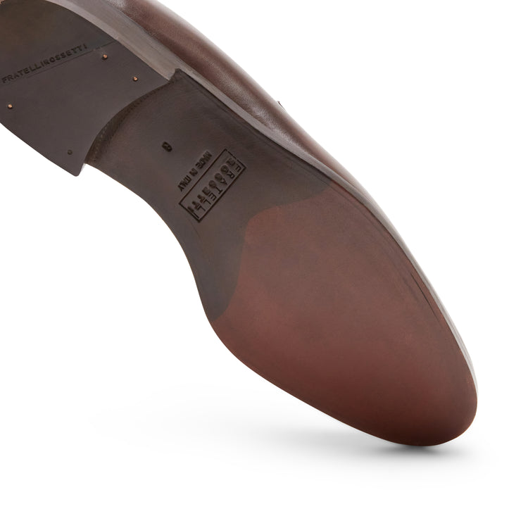 Mocasín de piel para hombre