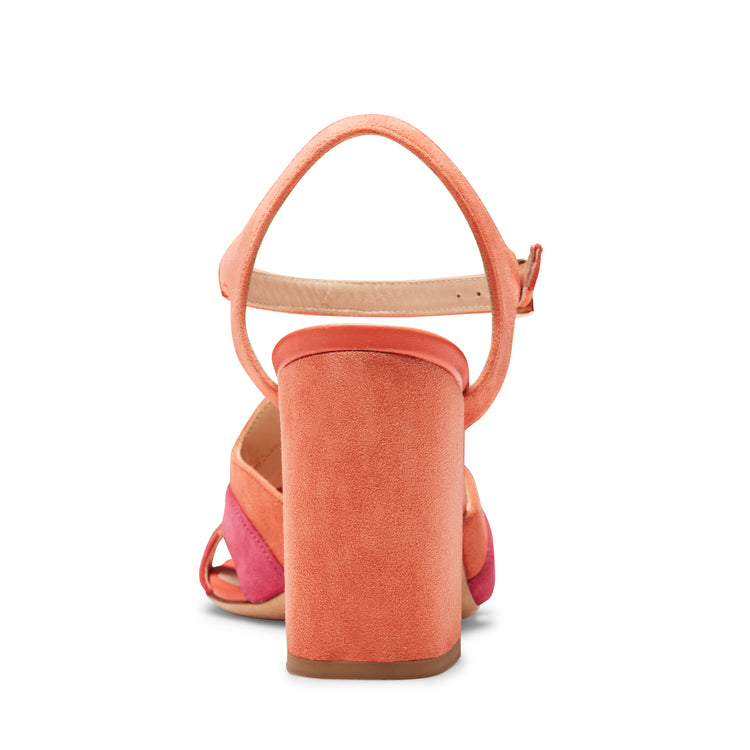 Sandalo in pelle scamosciata