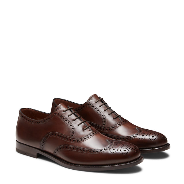 Brogue-Oxfordschuh aus Leder
