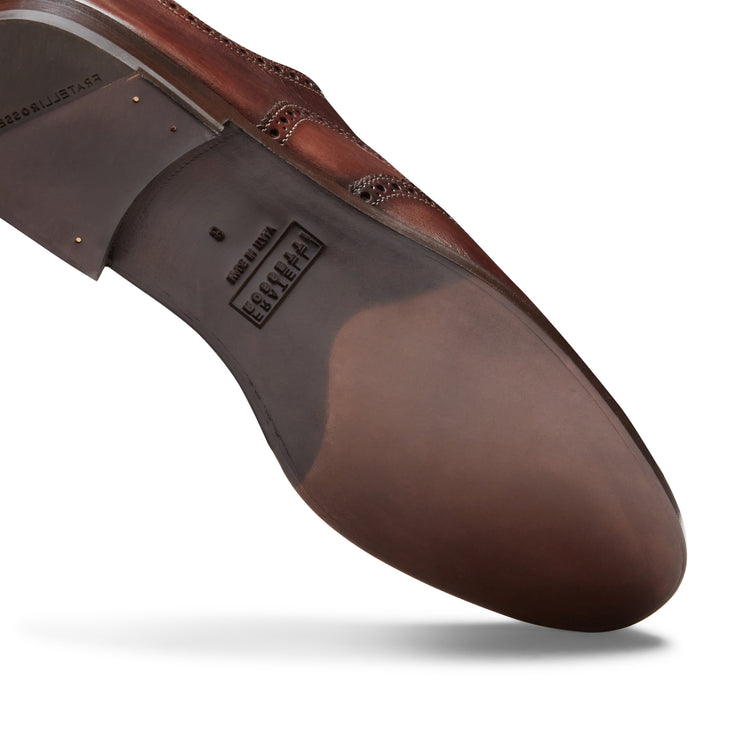 Francesina brogue in pelle