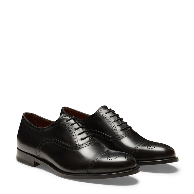 Brogue-Oxford aus Leder