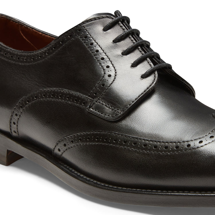 Stringata Derby brogue in pelle
