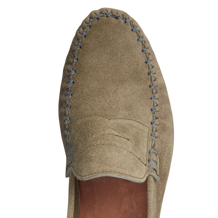 Mocassino tubolare in suede