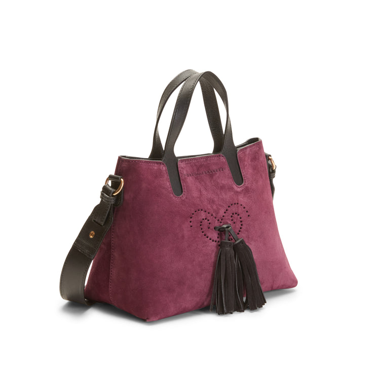 Hobo Tote Bag in suede