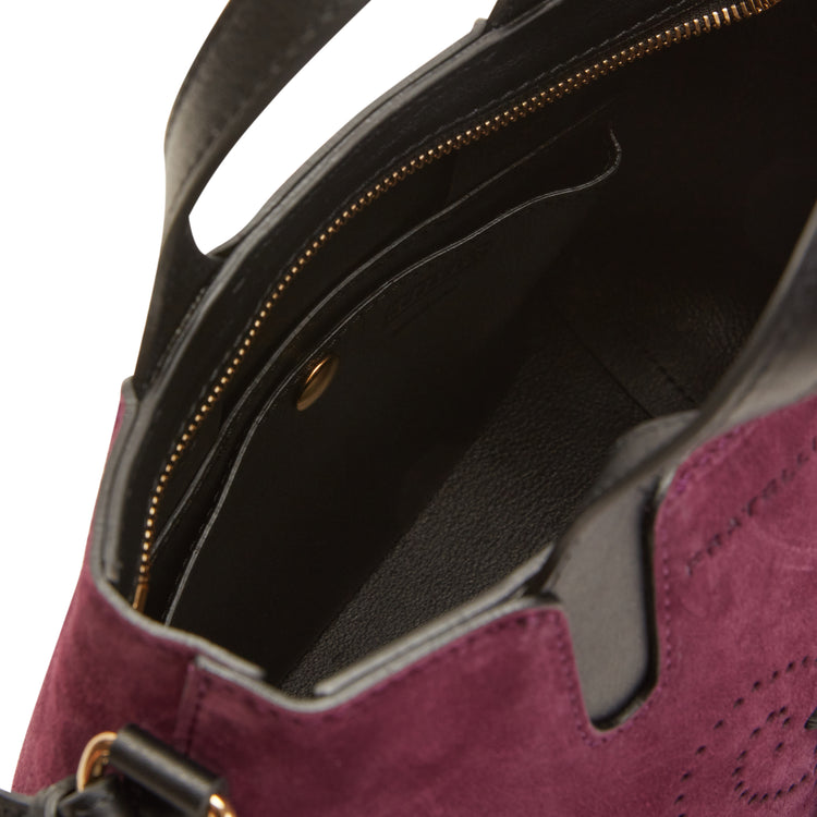 Hobo Tote Bag in suede