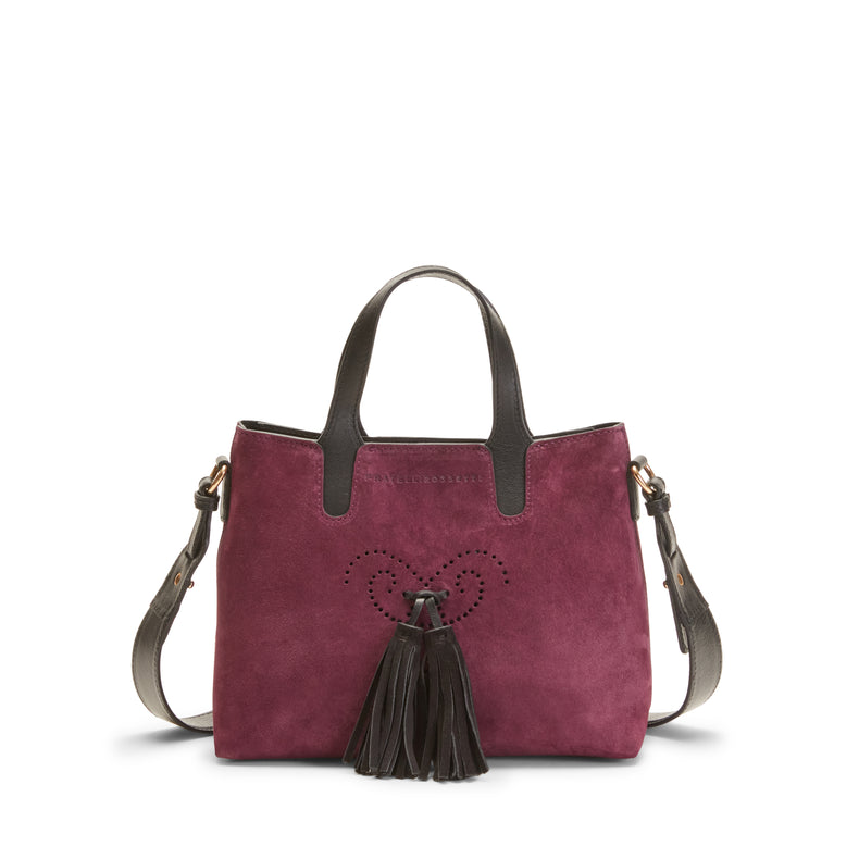 Hobo Tote Bag in suede