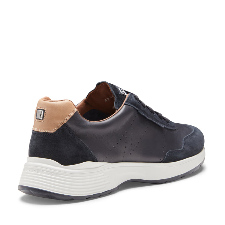 Deportiva de piel y ante para hombre