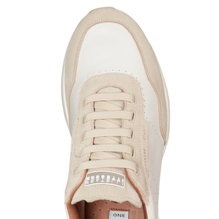 Deportiva de piel y ante para hombre