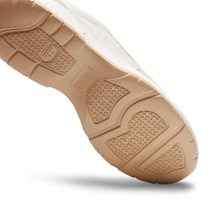 Deportiva de piel y ante para hombre