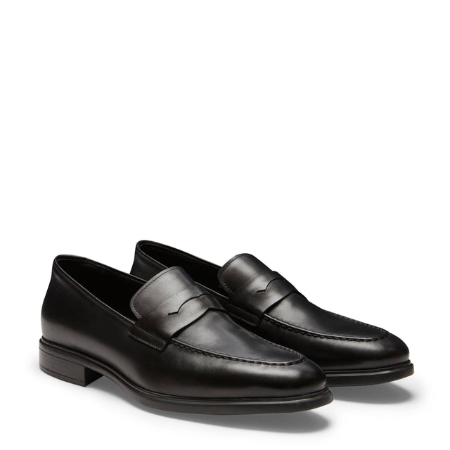 Schwarzer Loafer Richard aus Leder