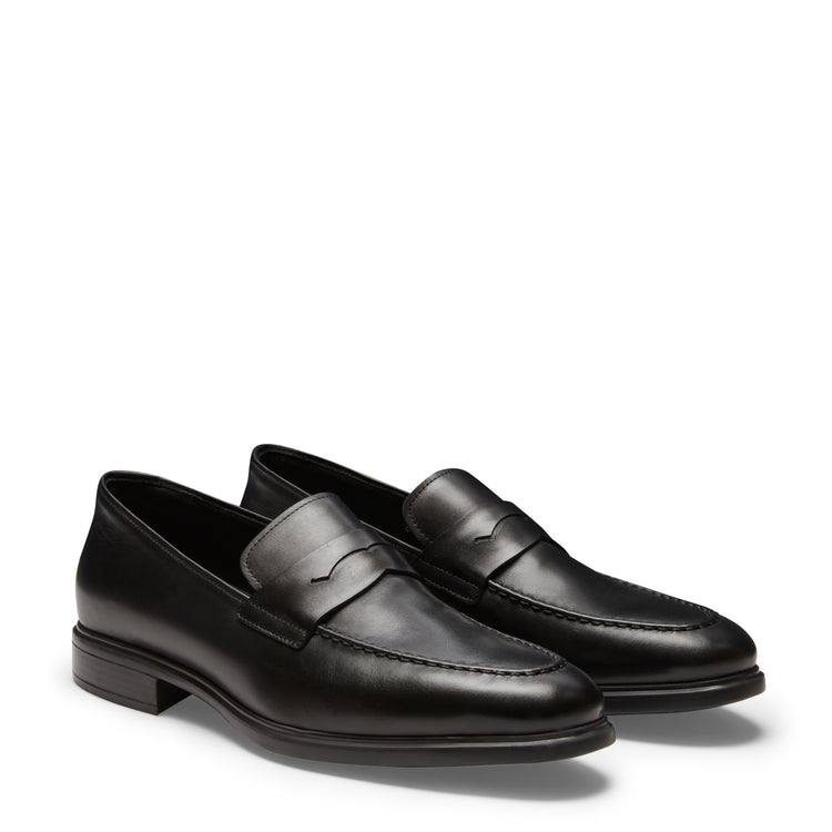 Mocassino Richard nero in pelle