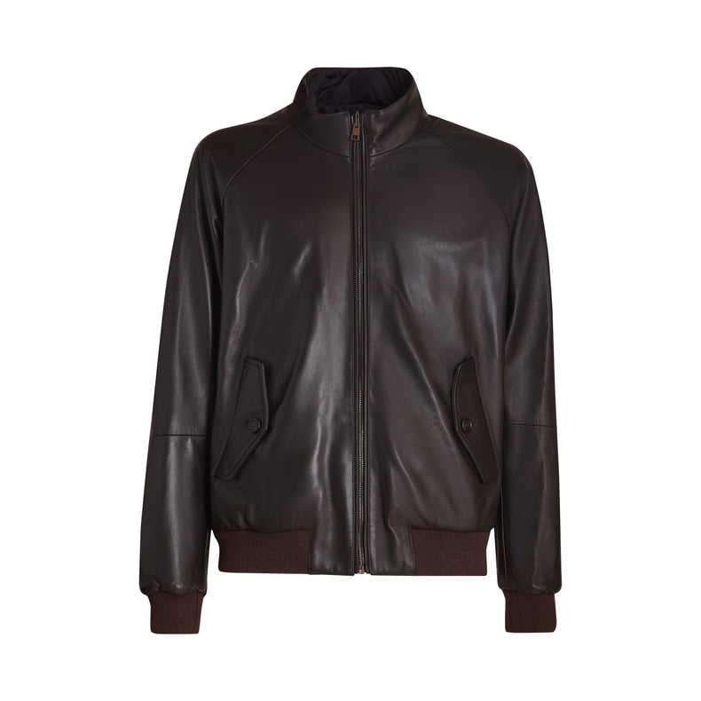 Reversible nappa leather jacket