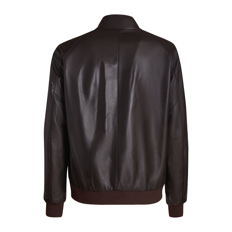 Reversible nappa leather jacket