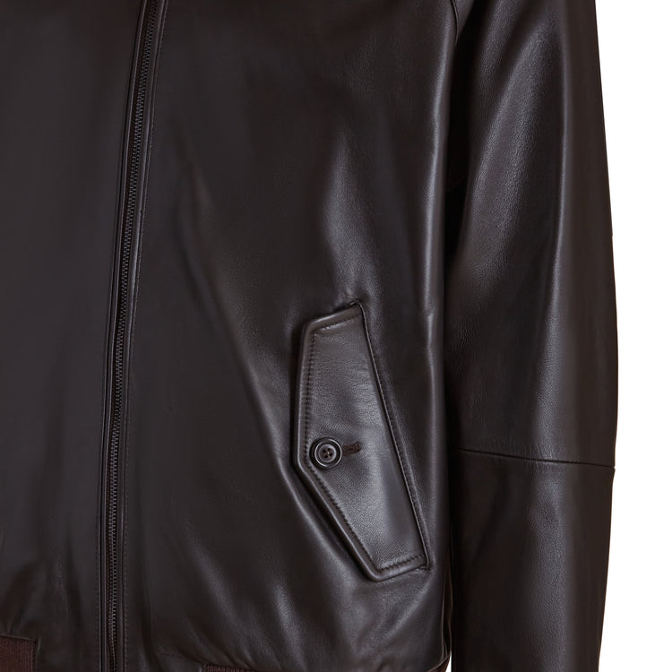 Reversible nappa leather jacket