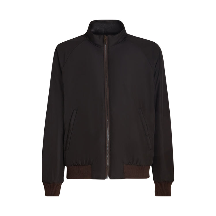 Reversible nappa leather jacket