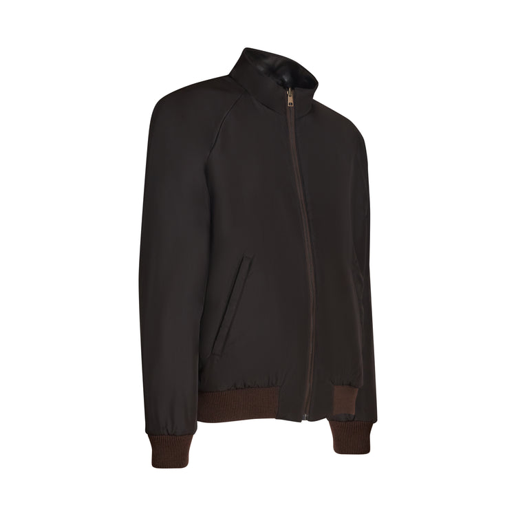 Reversible nappa leather jacket