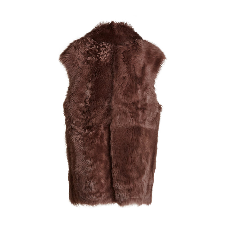 Gilet in shearling
