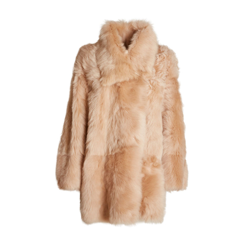 Long-hair shearling jacket