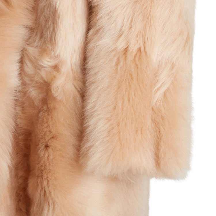 Long-hair shearling jacket