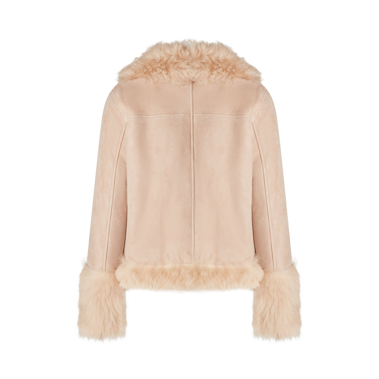 Long-hair shearling jacket