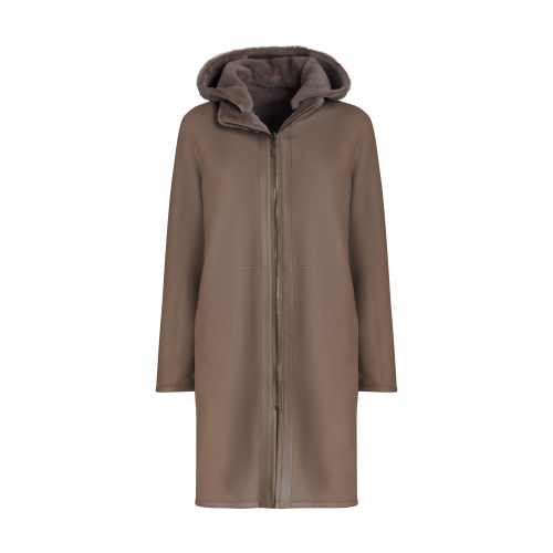 Manteau réversible en peau de mouton