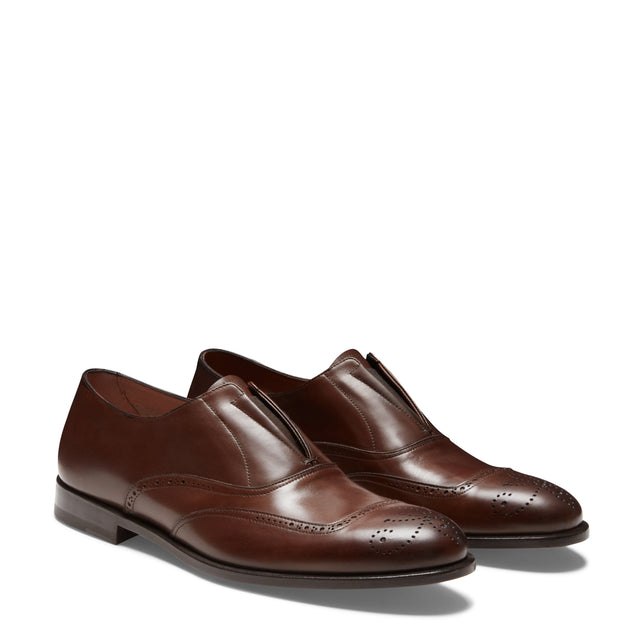 Brogue-Oxfordschuh aus Leder