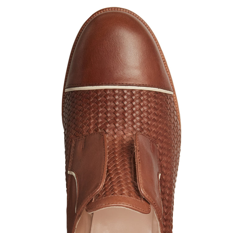 Derby Dandy in pelle intrecciata