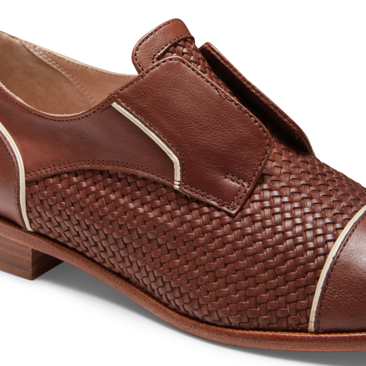 Derby Dandy in pelle intrecciata