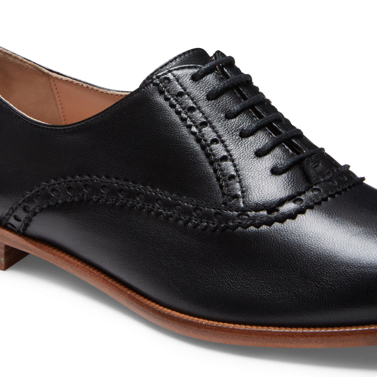 Francesina brogue in pelle da donna