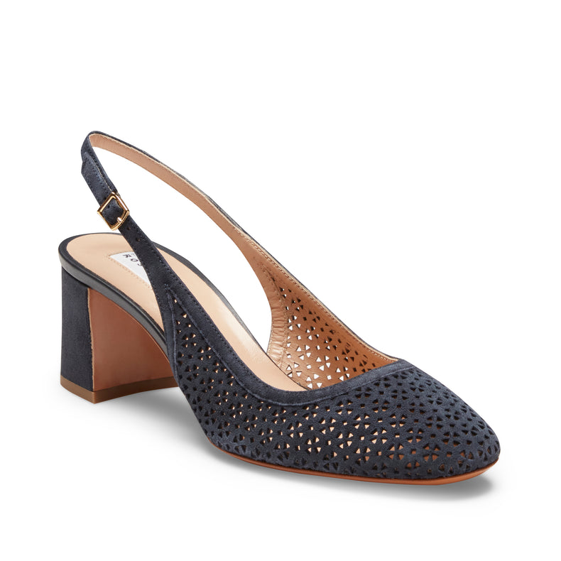 Sandalo sling back in suede