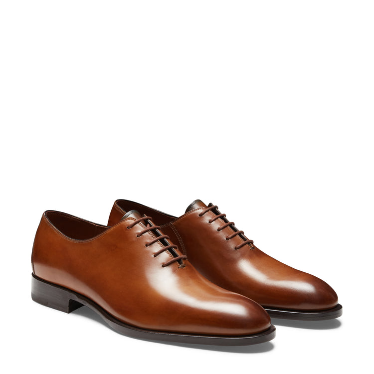 Leather Richelieu shoe