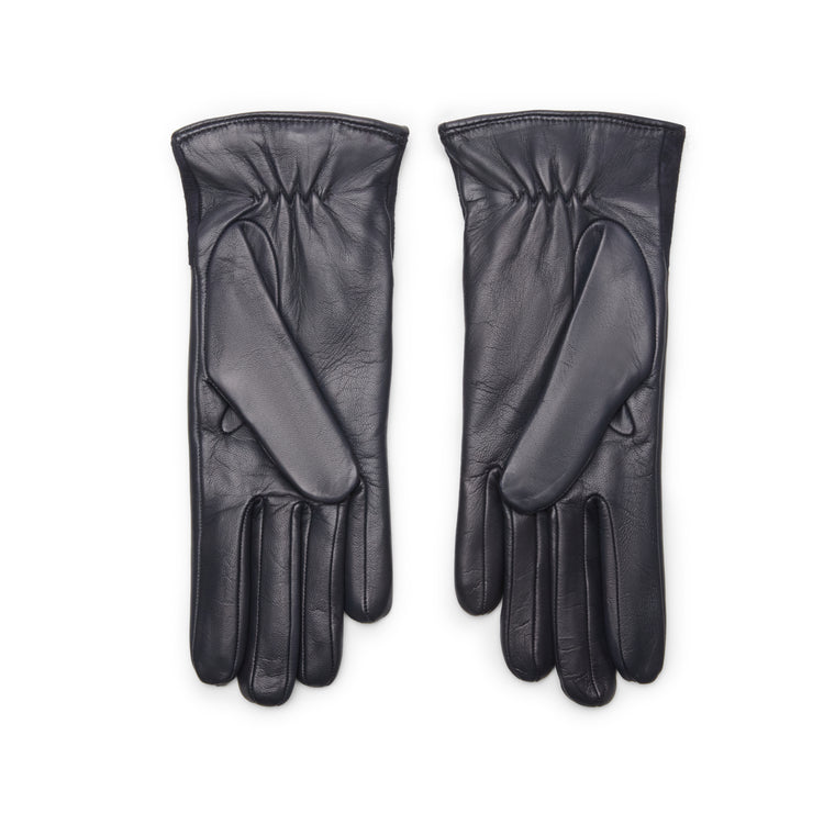 Damenhandschuh aus Leder und Veloursleder