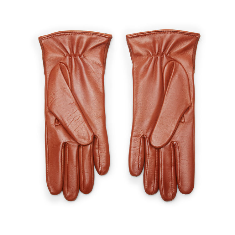 Damenhandschuh aus Leder und Veloursleder