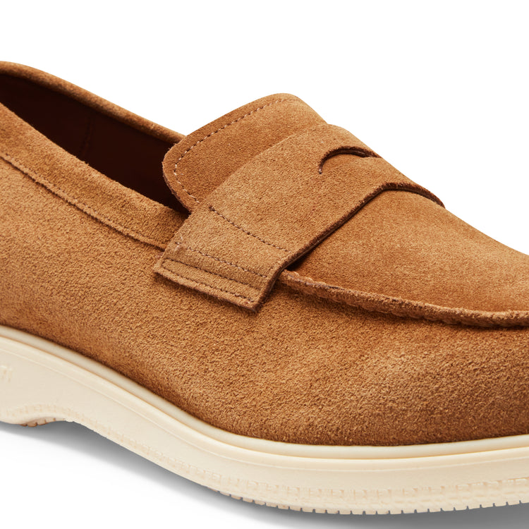 Mocassino in pelle scamosciata