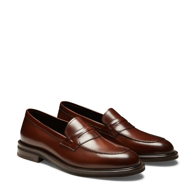 Herrenloafer aus Leder Braun