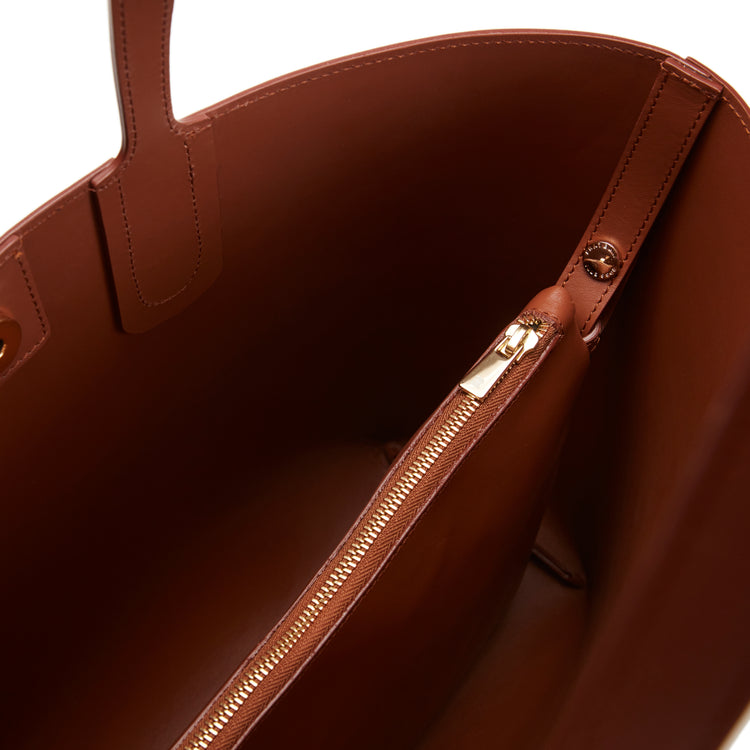 Nelly leather shopping bag