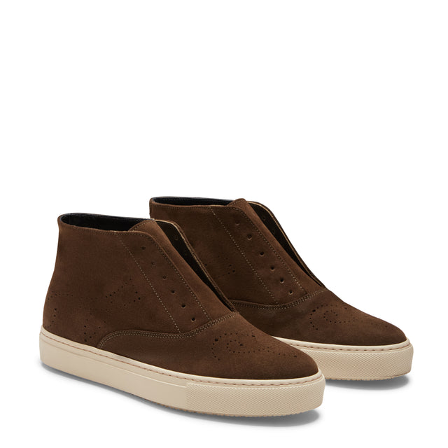 Bota de safari Hobo Sport de ante de color oliva para mujer
