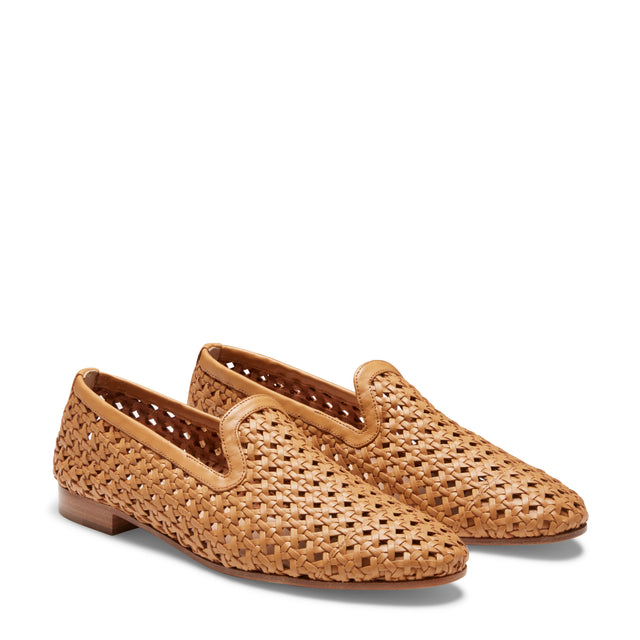Woven Leather Slipper