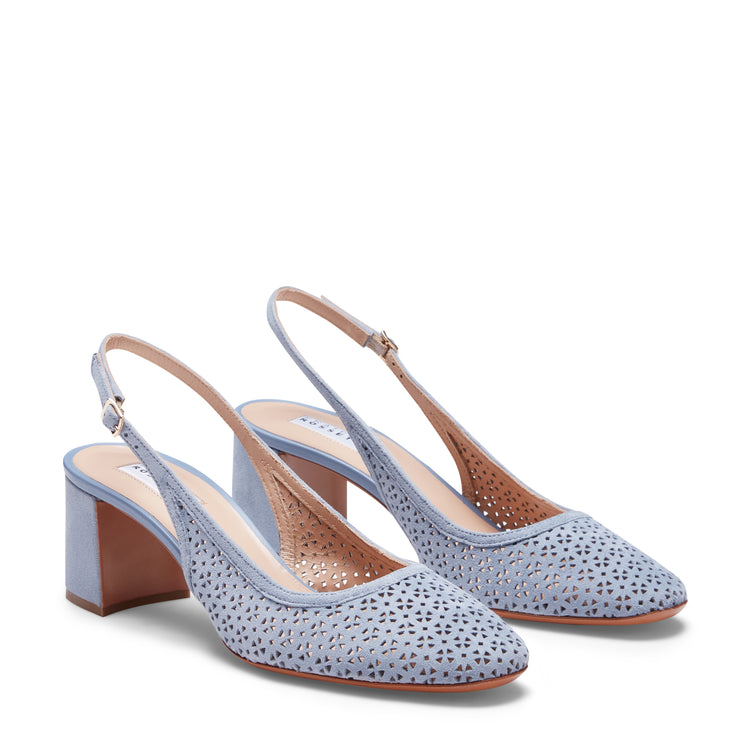 Sandalo sling back in suede